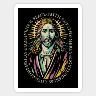 Jesus Christ Love Faith Christian Gift Idea Magnet